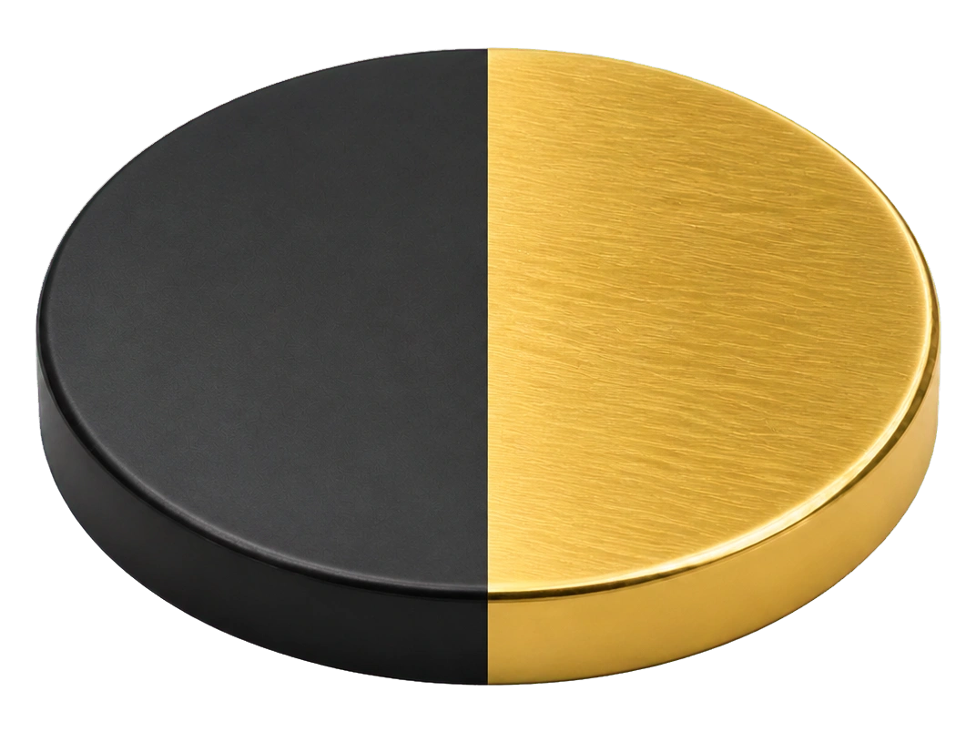 Matte Black/Brushed Gold PVD